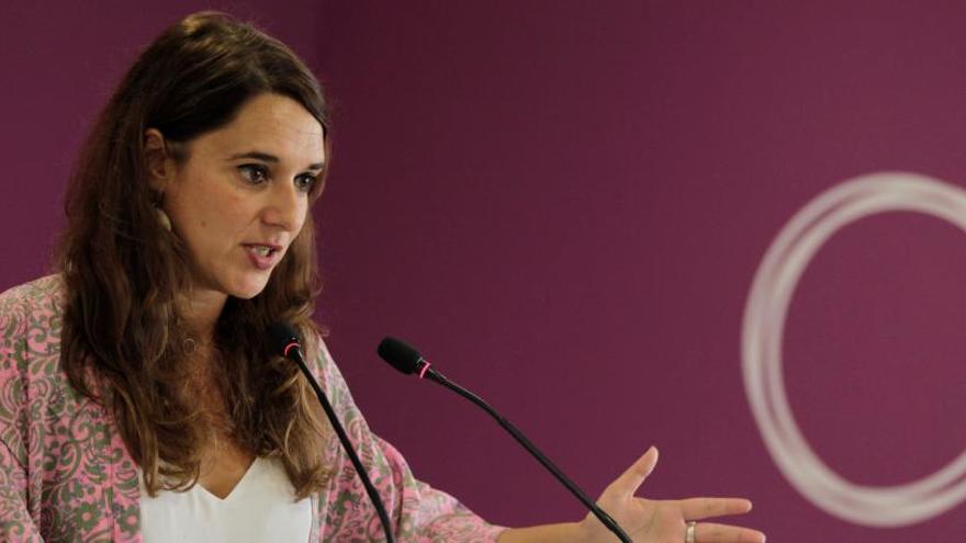 La portavoz de Podemos Noelia Vera.