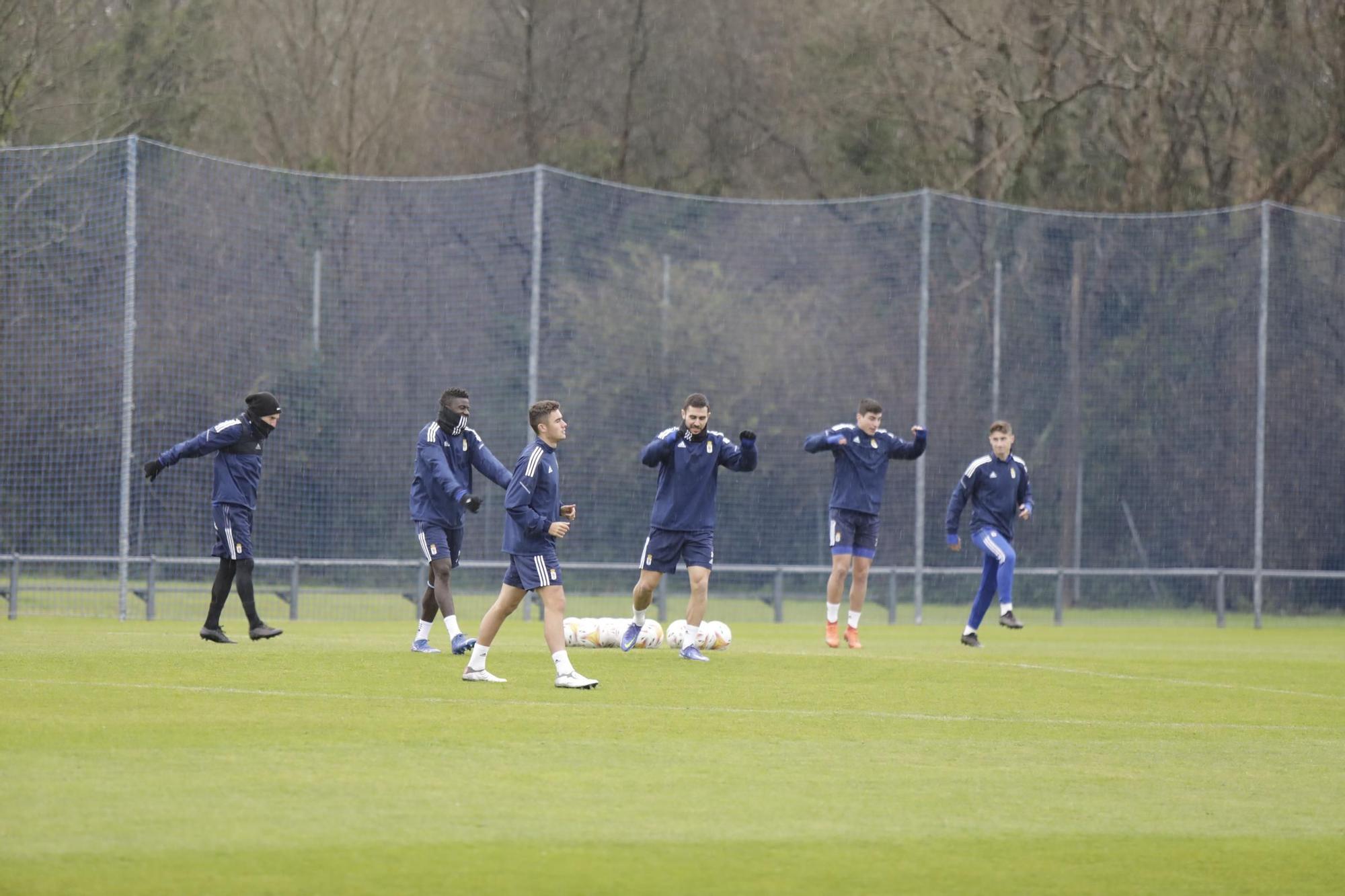 Las imágenes del entrenamiento del Oviedo