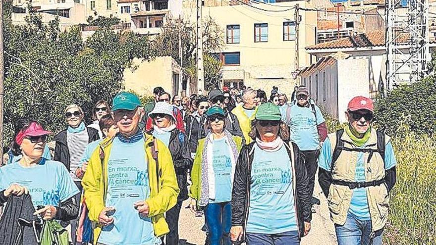 Un momento de la caminata solidaria celebrada en Montuïri