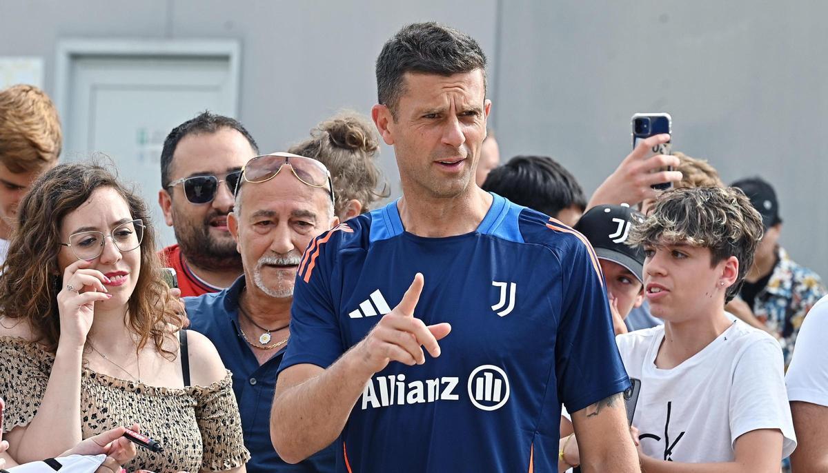 Motta, durante su presentación con la Juve