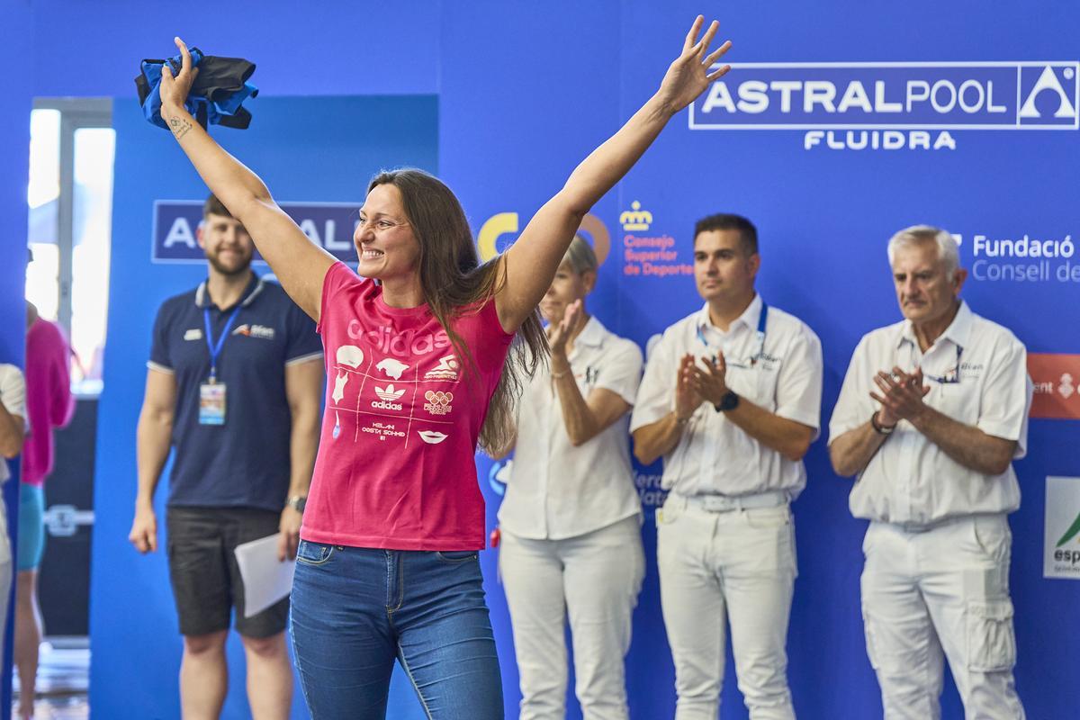 Melani Costa se emociona en su homenaje en Son Hugo