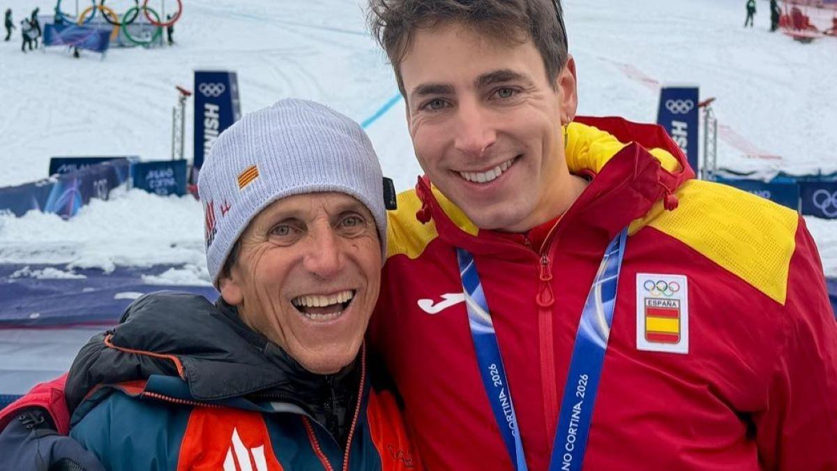 Joan i Oriol Cardona després de la medalla d'or.