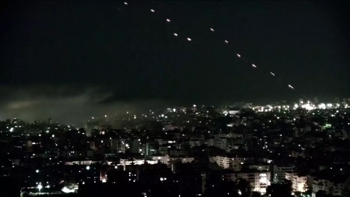 Dura noche de bombardeos en Beirut