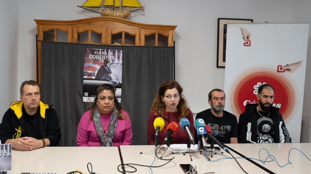 Rueda de prensa de Cáritas Zamora sobre las personas sin hogar.