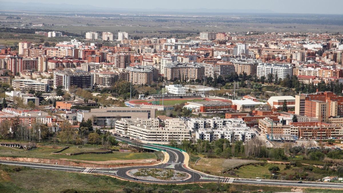 Panorámica de la ciudad de Cáceres.
