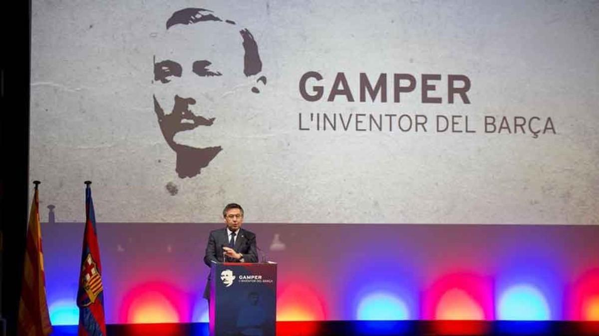 Josep Maria Bartomeu, presidente del FC Barcelona, en un momento del preestreno del documental 'Gamper, el inventor del Barça'