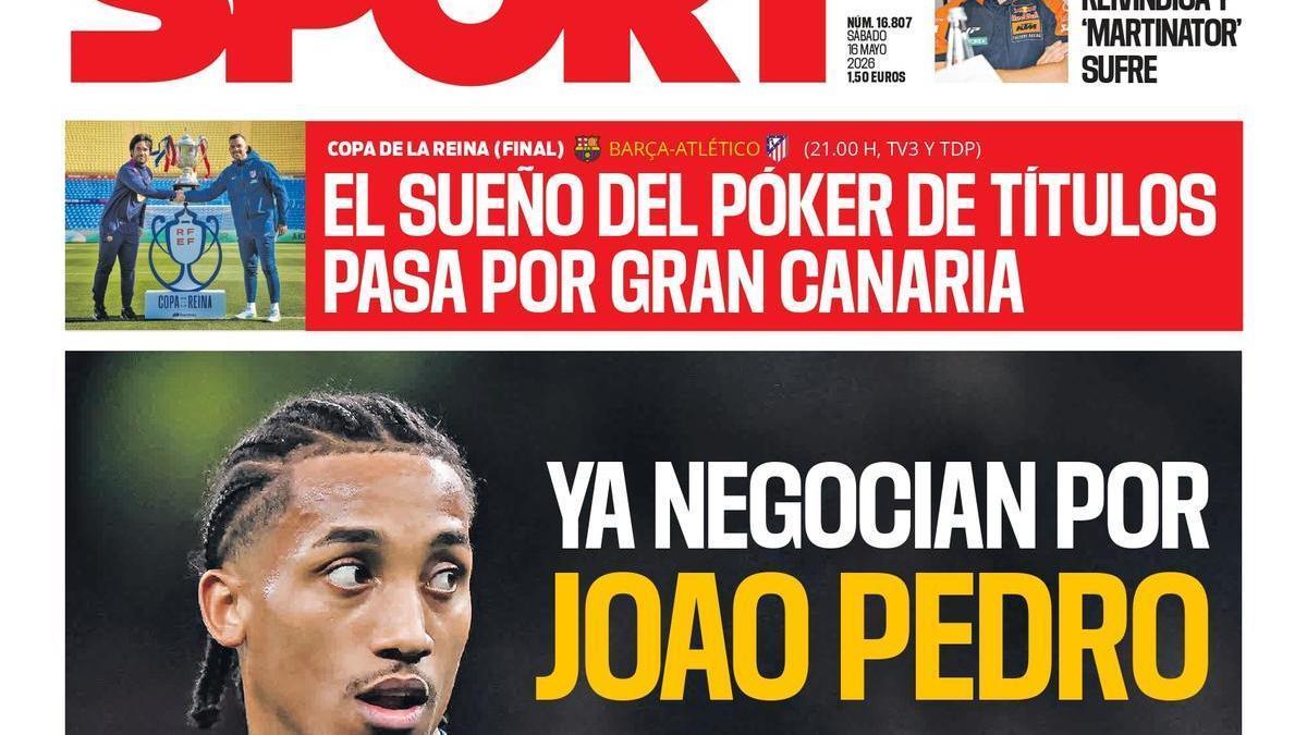 La portada SPORT de este sábado