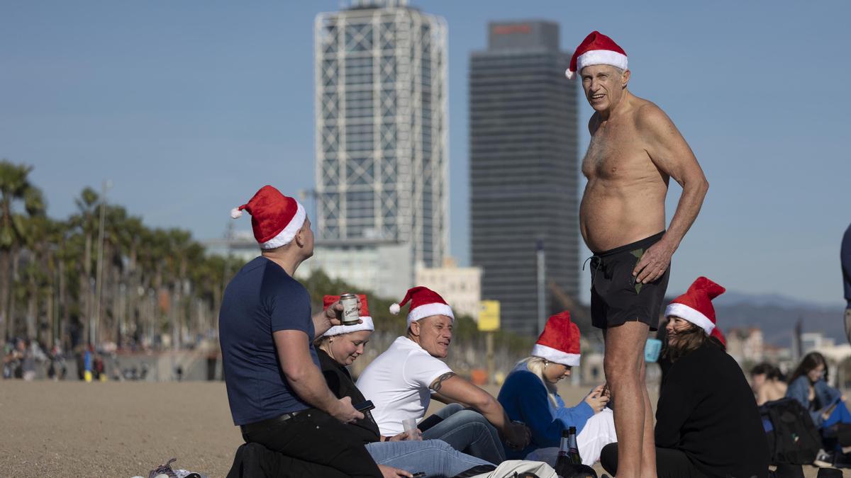 Nochebuena en manga corta y en la playa