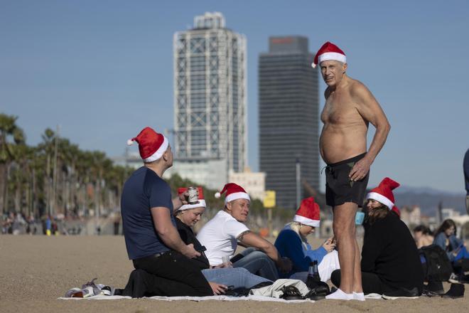 Nochebuena en manga corta y en la playa