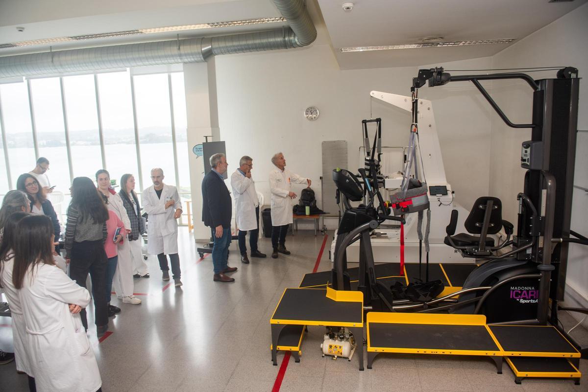 Los nuevos equipamientos, en la Unidad de Neurorrehabilitación del Hospital Marítimo de Oza (Chuac).