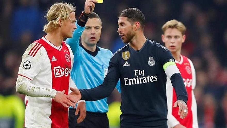 La UEFA investiga a Ramos por su amarilla ante el Ajax