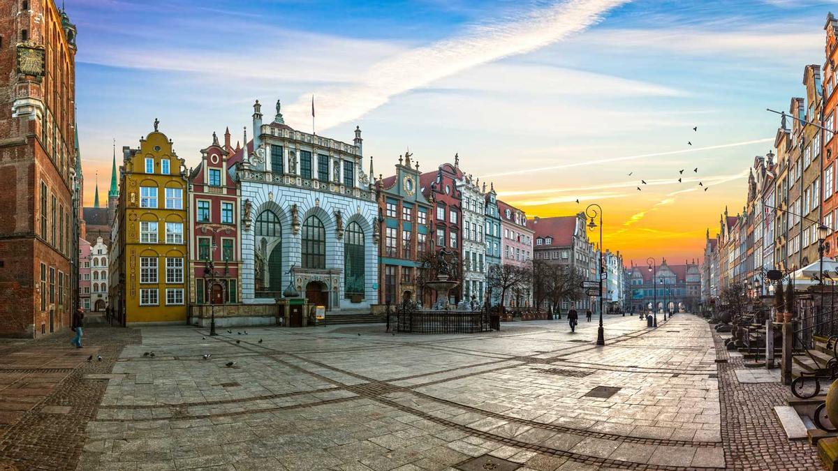 The Long Lane street in Gdansk