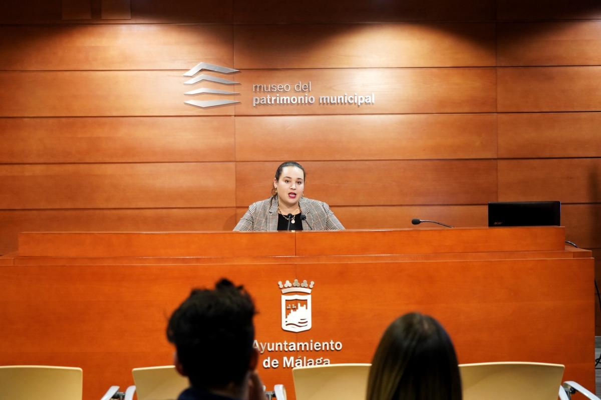 Mercedes Martín, en rueda de prensa.