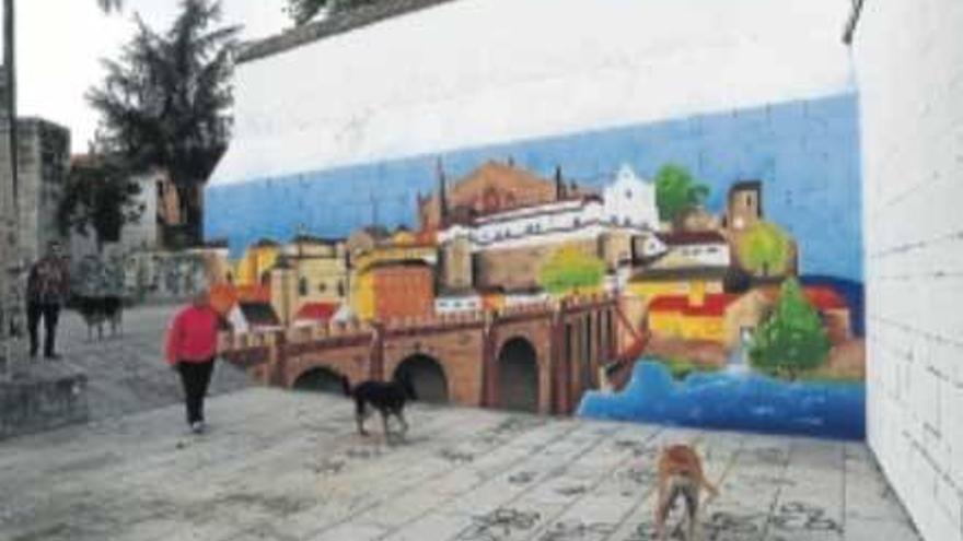 Juventud decide recuperar zonas degradadas de Plasencia con murales de grafiti