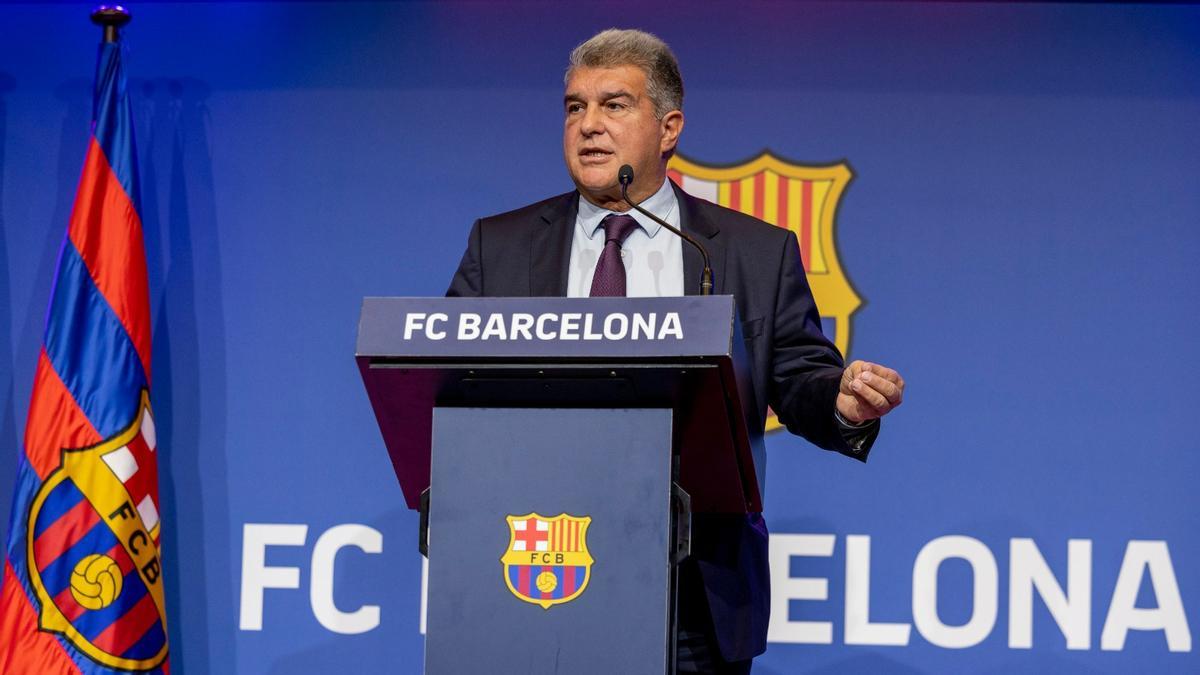 Joan Laporta, presidente del FC Barcelona