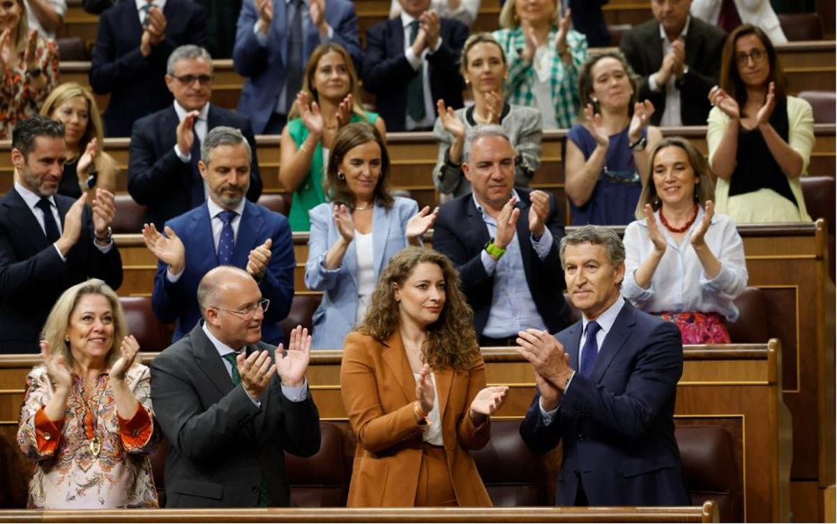 Feijóo, esta semana en el Congreso de los Diputados.