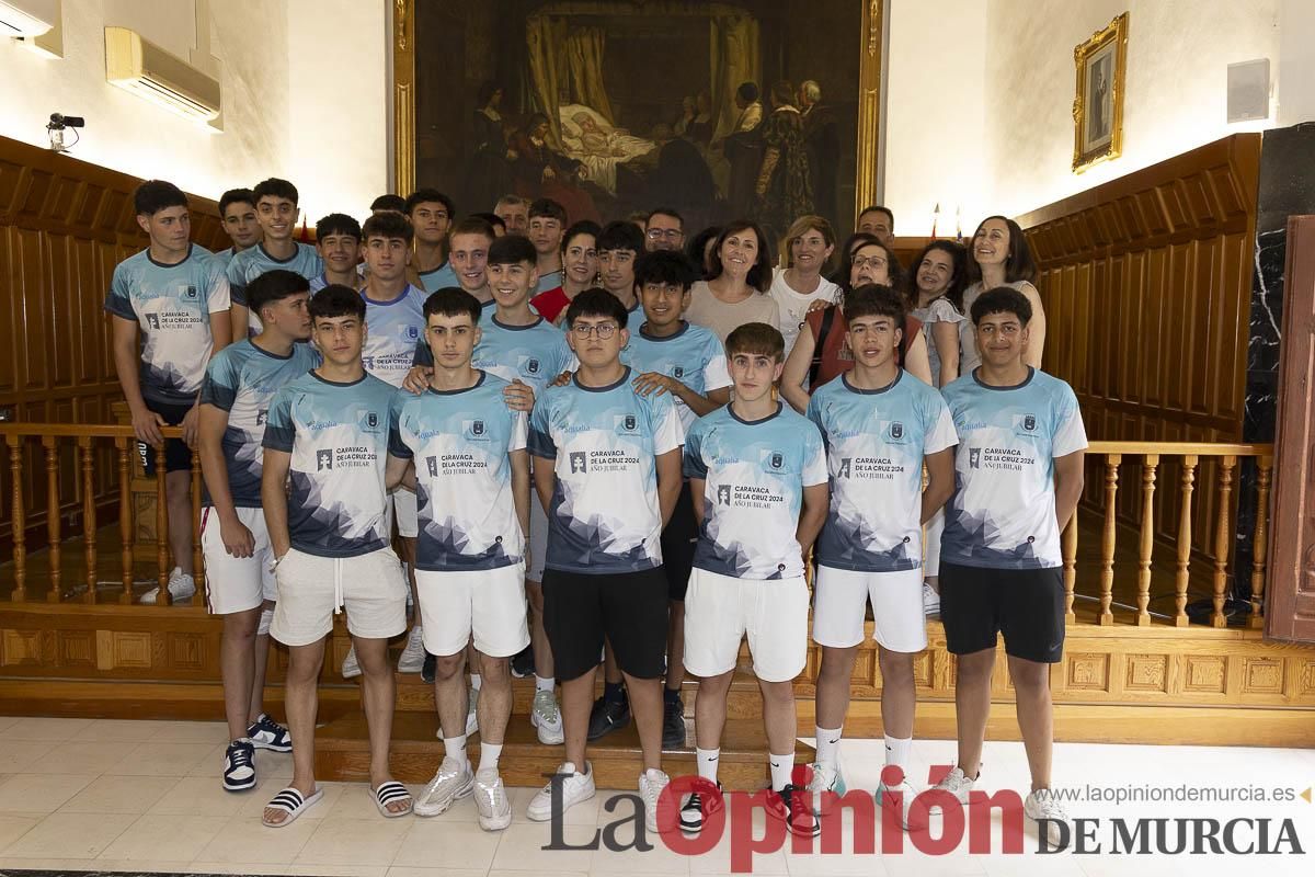 Recepción de los equipos de fútbol de las Escuelas Municipales de Caravaca que han conseguido ascenso