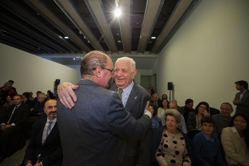 Lamb�n con el expresidente Juan Antonio Bolea Foradada..jpg