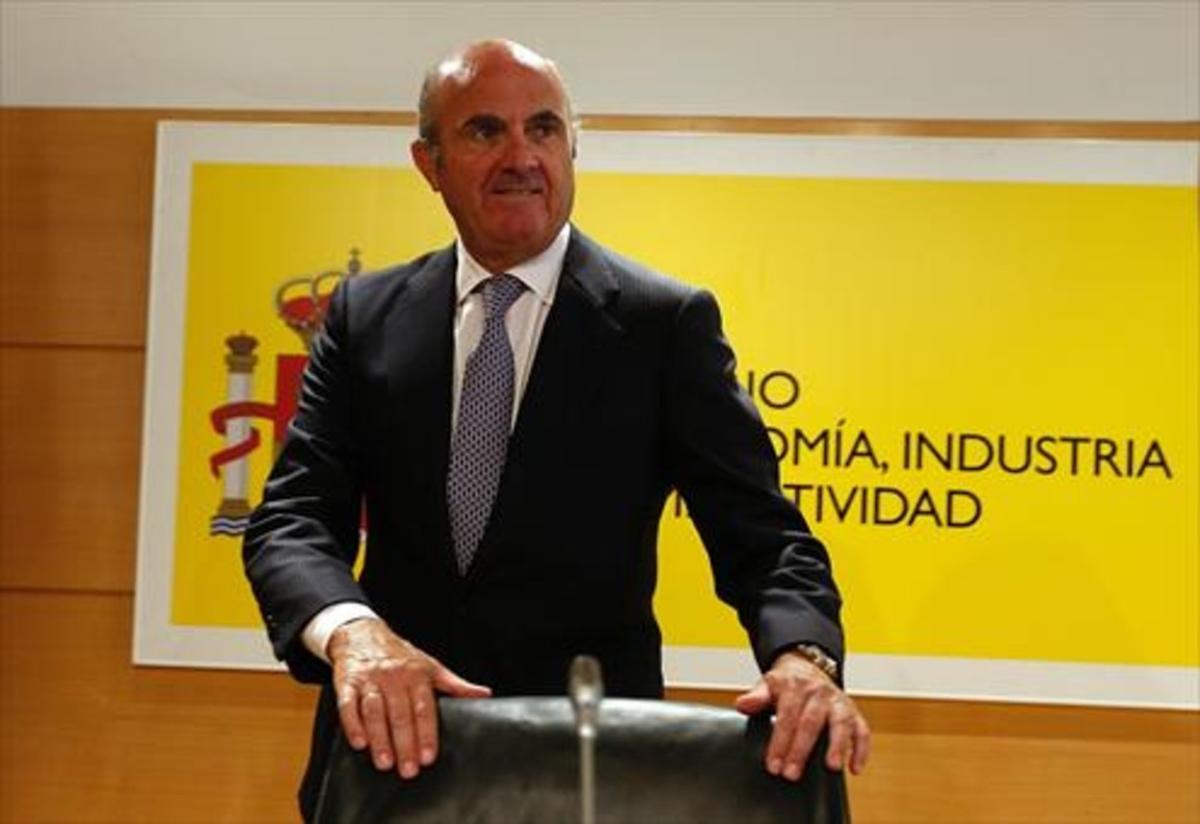 El ministro de Economía, Luis de Guindos. El ministro de Economía, Luis de Guindos.