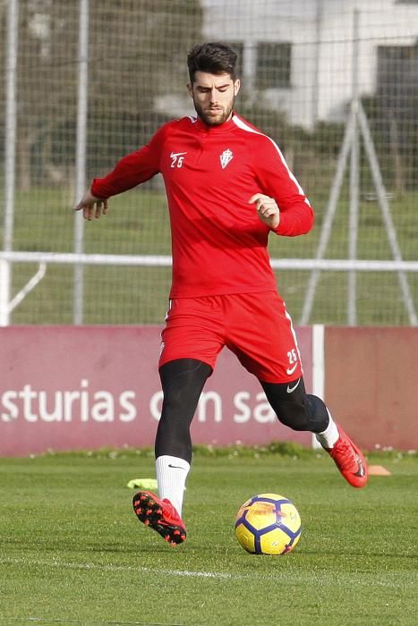 Primer entrenamiento del Real Sporting del 2018