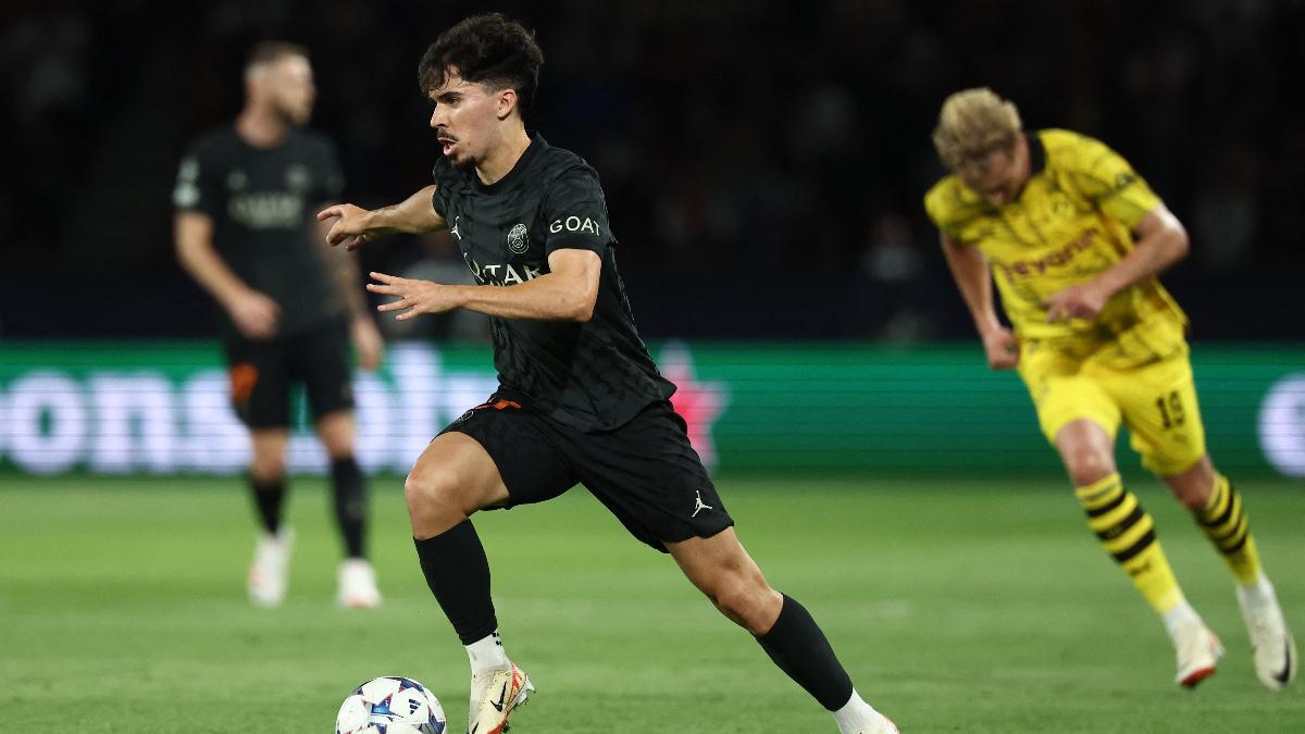 Vitinha, durante el partido de Champions League ante el Borussia Dortmund