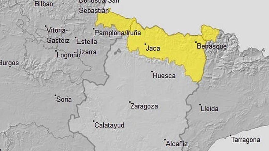 Aviso amarillo por riesgo de aludes en los Pirineos