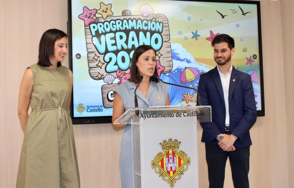 España, Giner y Ramírez, este lunes en la presentación de la programación de verano.