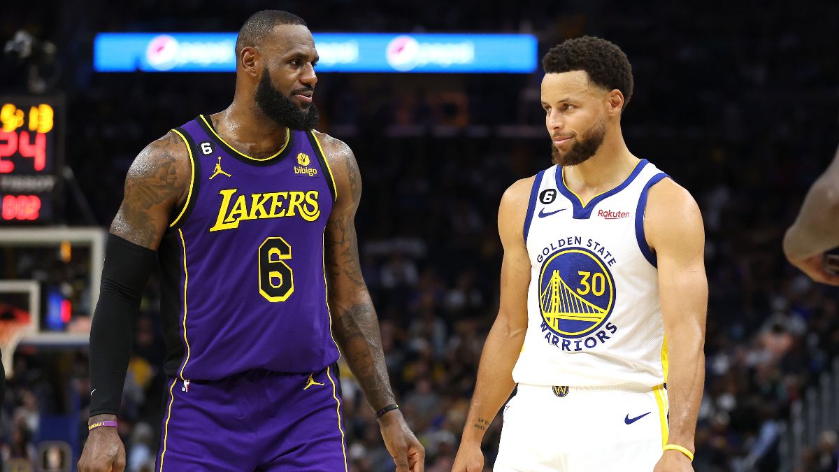 Curry y Lebron en el Warriors-Lakers