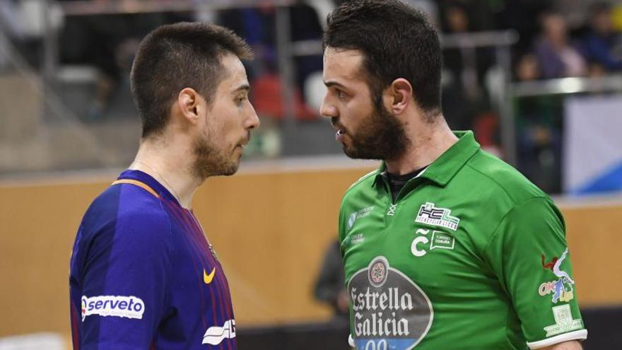 Matías Pascual y David Torres, en un partido de 2018.