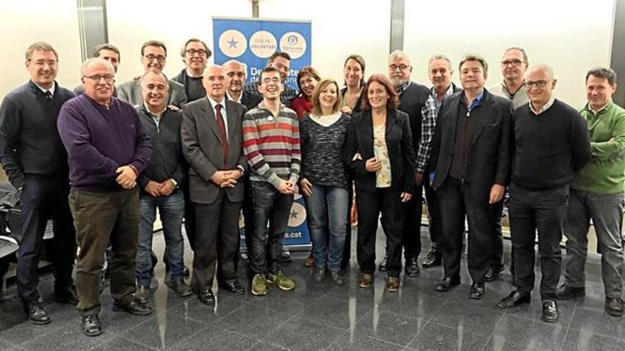 Imatge de grup de l&#039;assemblea de Demòcrates de Catalunya