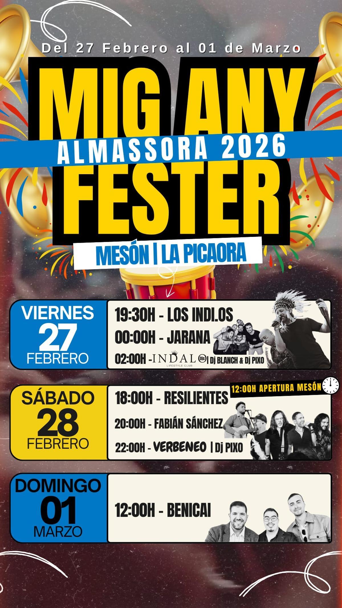 Mig Any Fester Almassora 2026