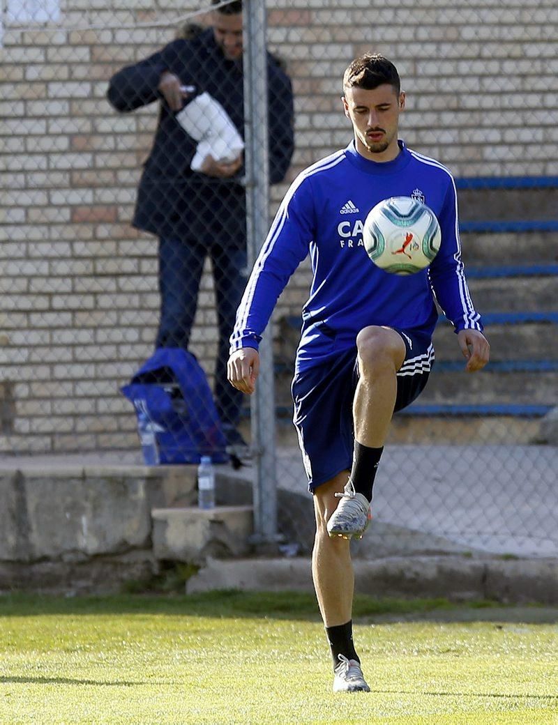 Entrenamiento del Real Zaragoza, 25 de febrero