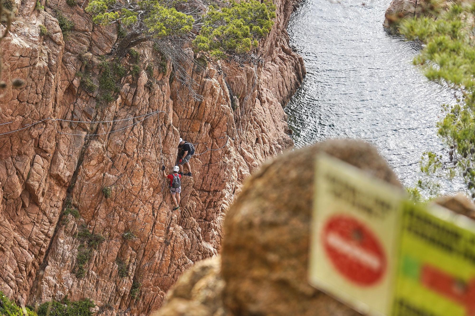 Accident mortal a la via ferrada de la Cala del Molí de Sant Feliu