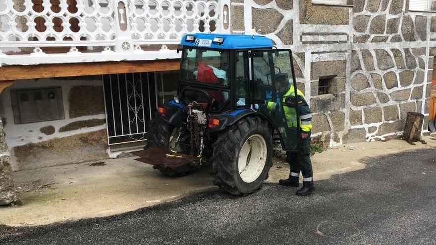 El tractor del fallecido