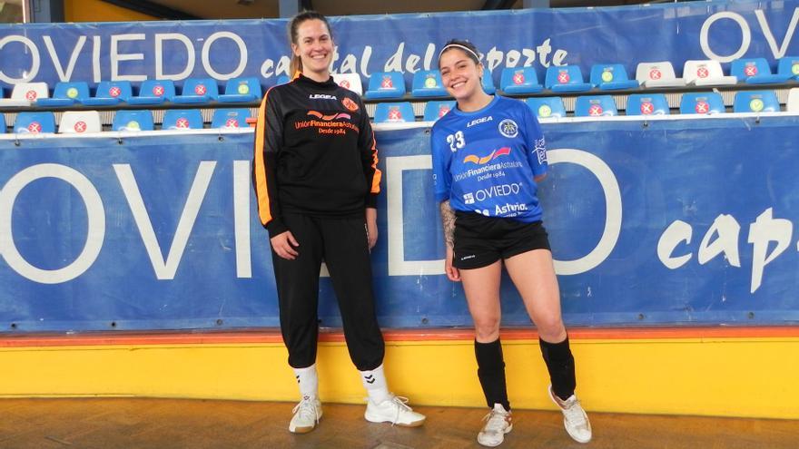 Los refuerzos del Balonmano Base Femenino para subir de categoría: llegan la portera Eva Martín y la central Cami Méndez