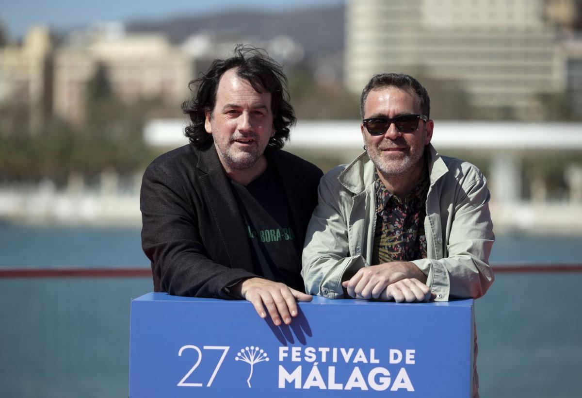 Isaki Lacuesta y Pol Rodríguez, en el Festival de Málaga