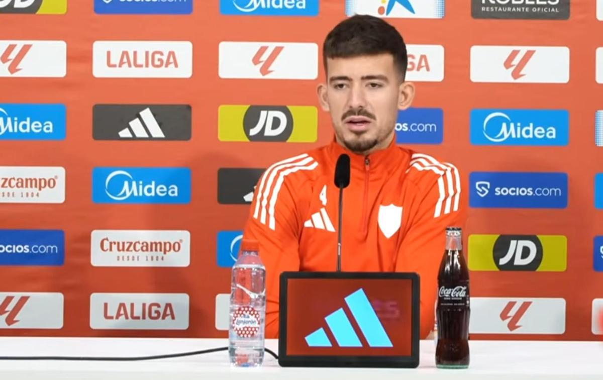 Kike Salas en la rueda de prensa celebrada este miércoles