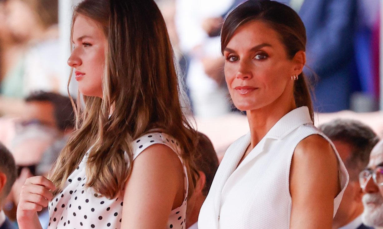 La reina Letizia y la princesa Leonor en Zaragoza