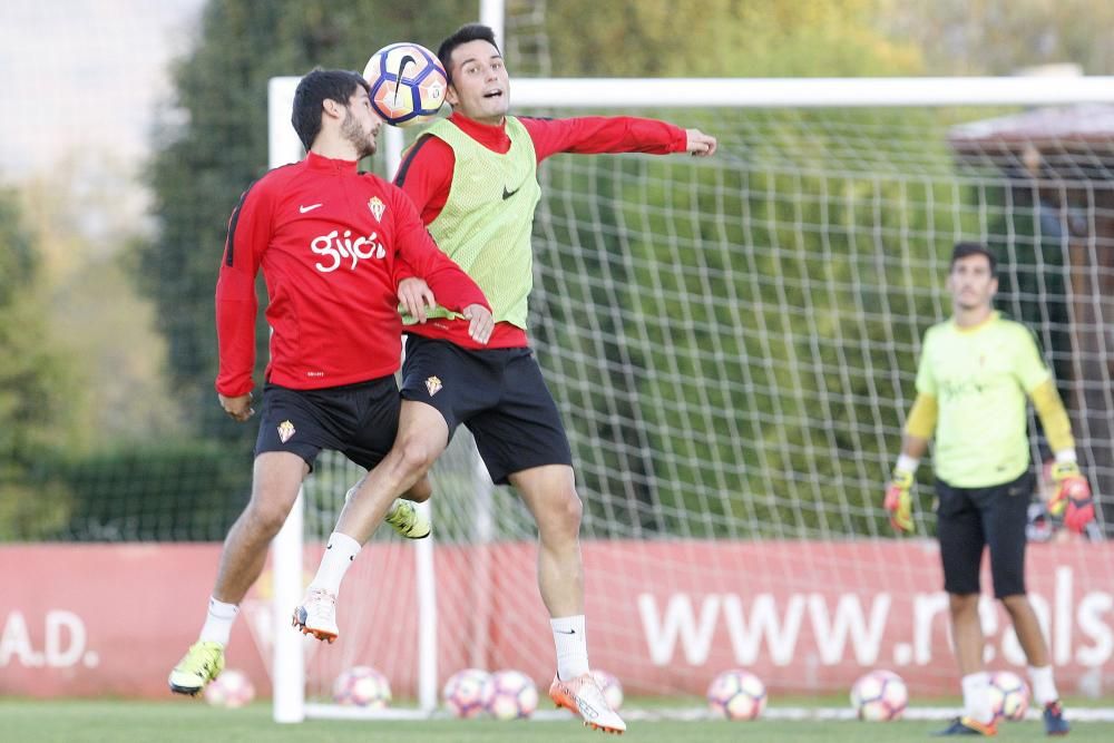 Entrenamiento del Sporting de Gijón