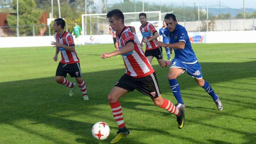 Eloy Fariña, durante un partido del Céltiga de esta temporada. // Noé Parga