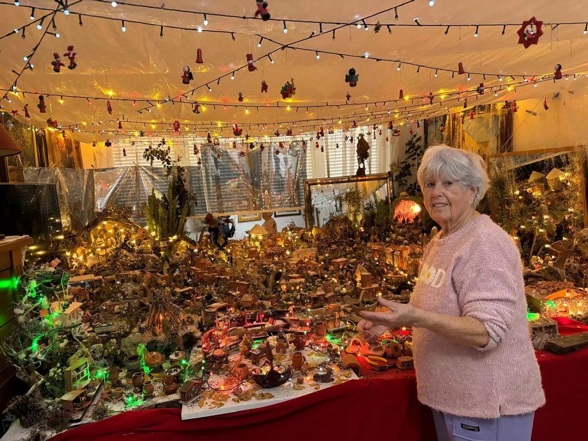 El belén que montó Catalina Maria Rayó el año pasado.