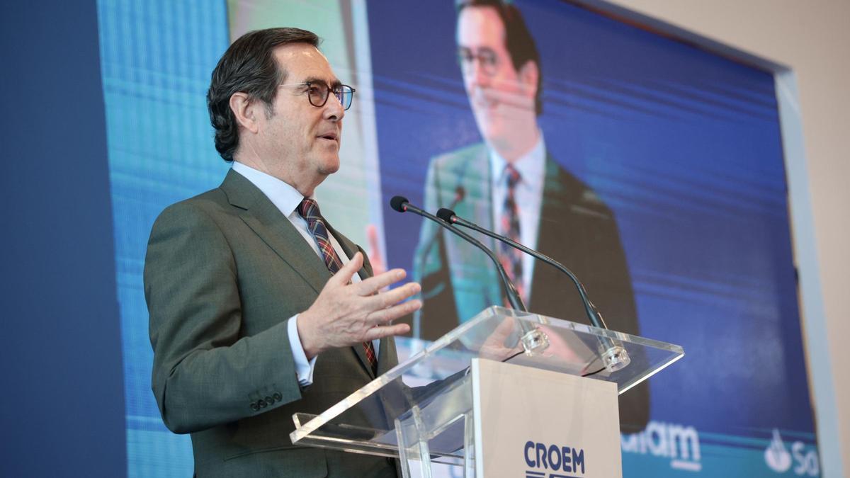 El presidente de la CEOE, Antonio Garamendi