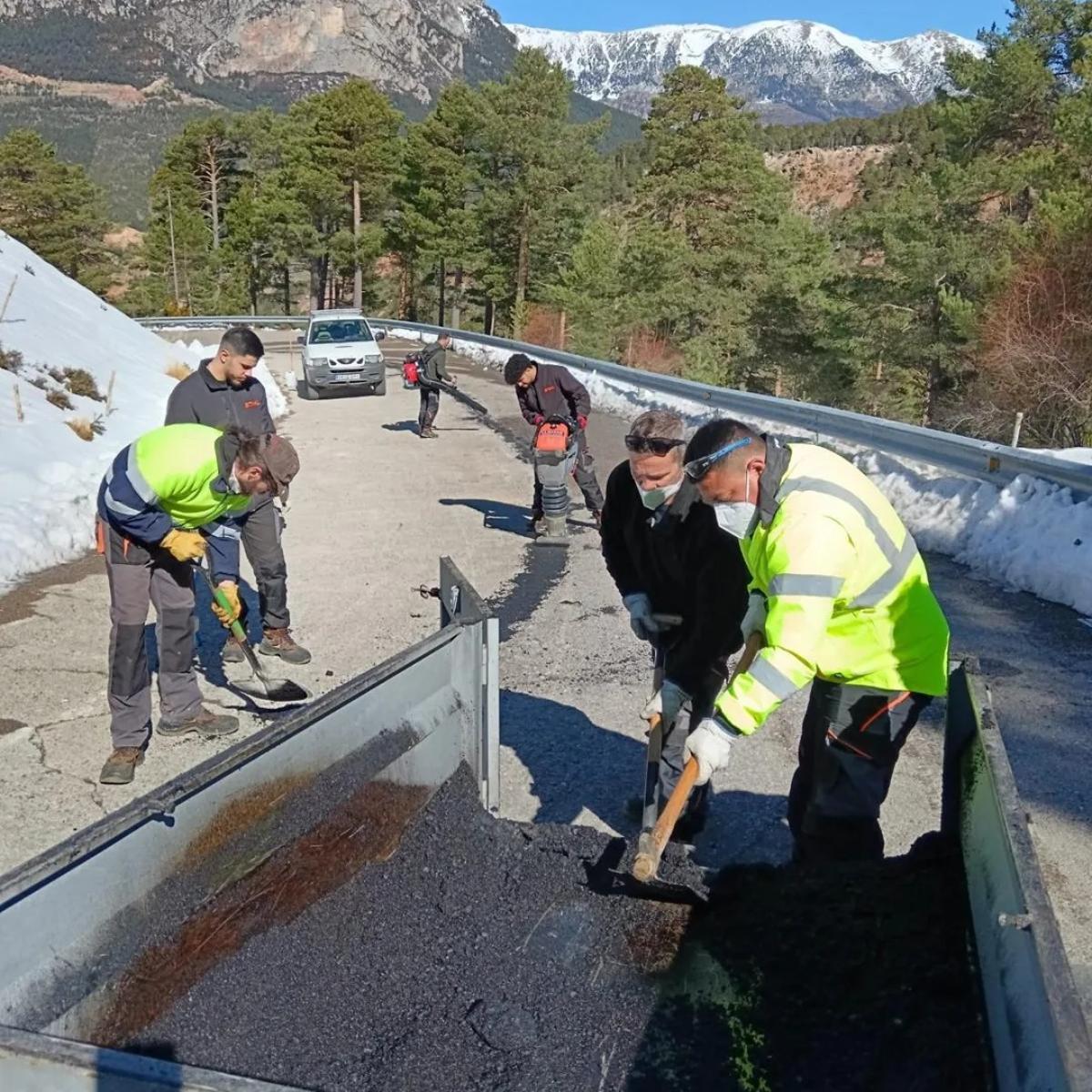 Treballs d'adequació de les carreteres