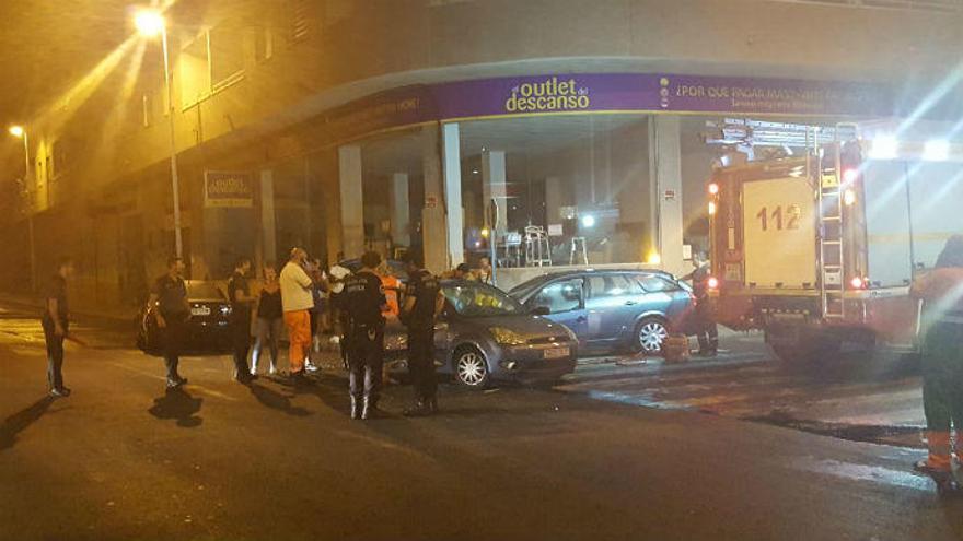 Tres coches sufren un accidente múltiple en Torrevieja