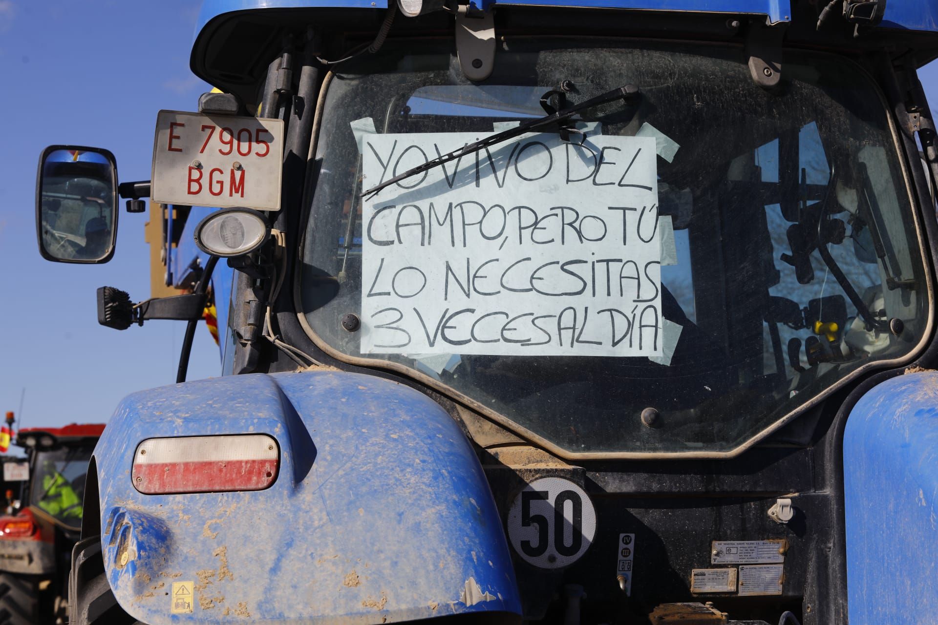 En imágenes | Tractorada en la A-68 entre Alagón y Pinseque