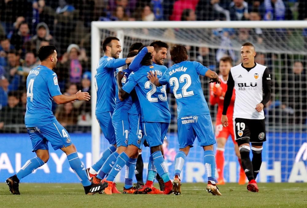 Getafe - Valencia, en imágenes