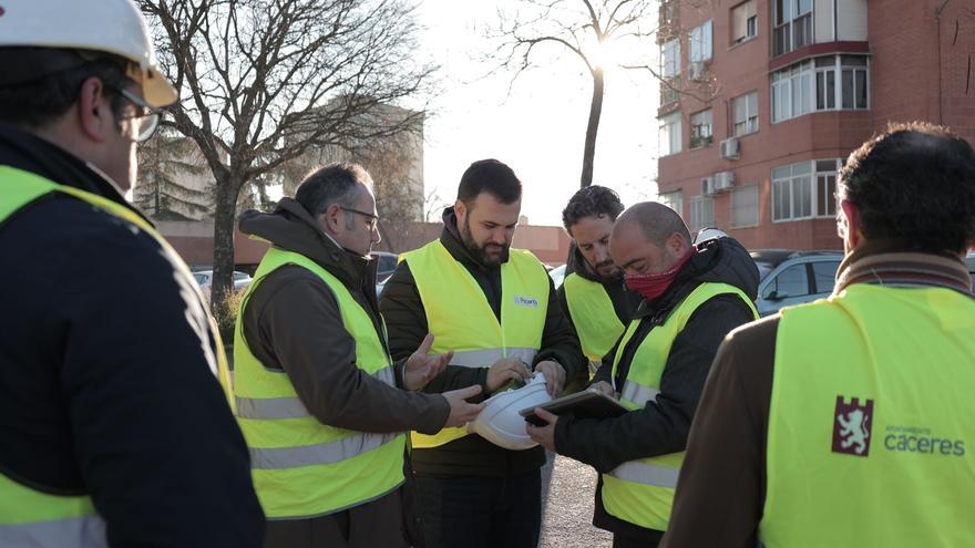 La Ronda de la Pizarra de Cáceres, que tendrá carril bici, inicia su último tramo de obras