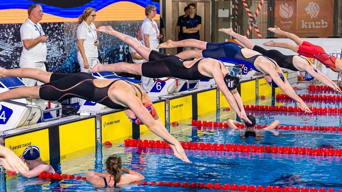 Entrenamientos en la Amsterdam Swim Cup.