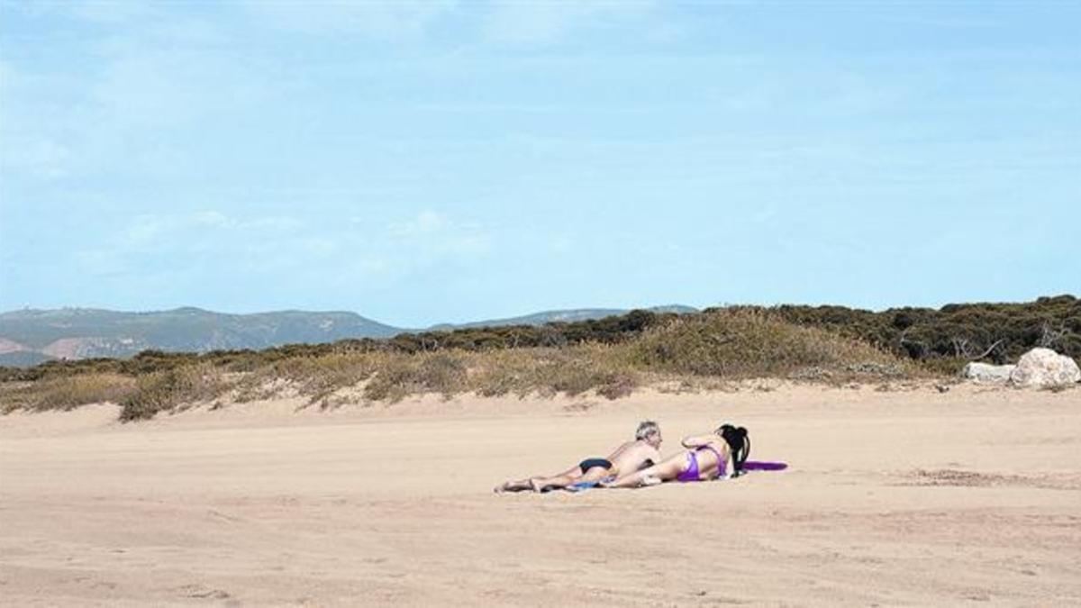 Anchura óptima. Las playas de Gavà son ideales para plantar dunas híbridas