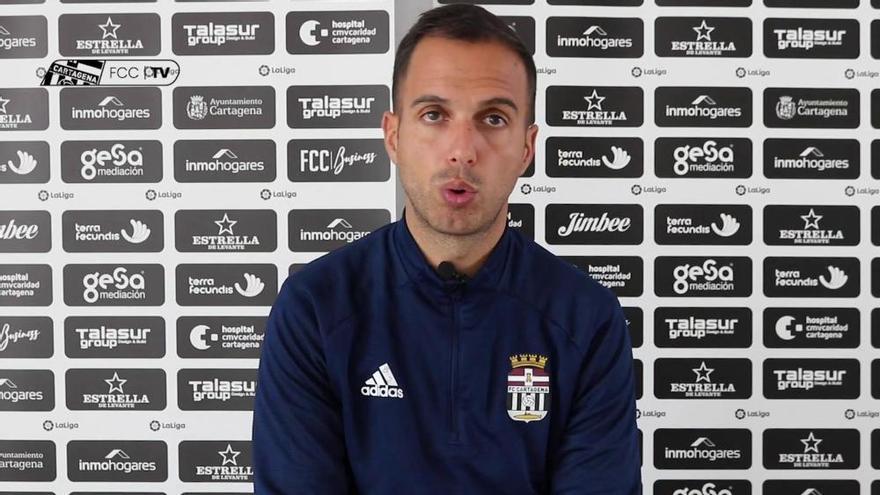 Rueda de prensa de Borja Jiménez, entrenador del FC Cartagena